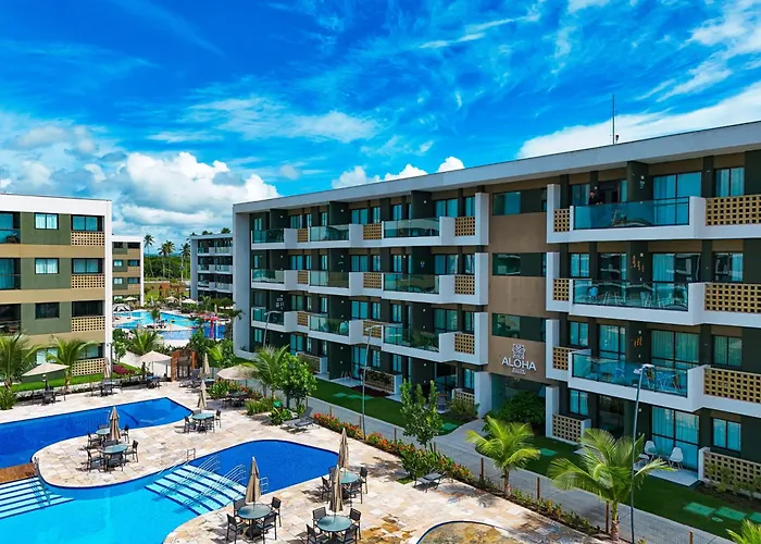 Flat Luxo Oasis do Mana 350m da praia, Polo Aquático-2Qts, 2Gar